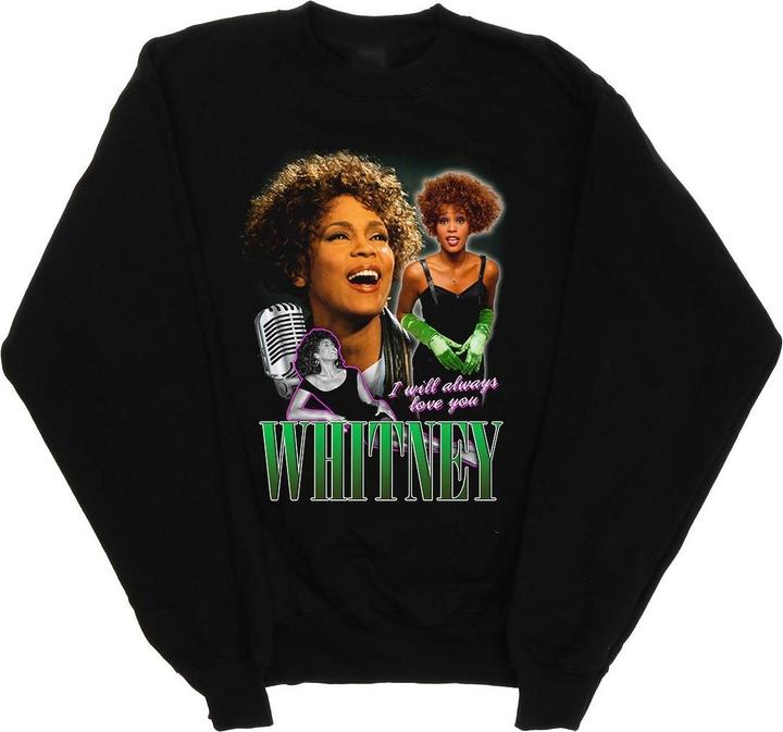Actual product image Whitney Houston Mens I Will Always Love You Homage Sweatshirt (L)