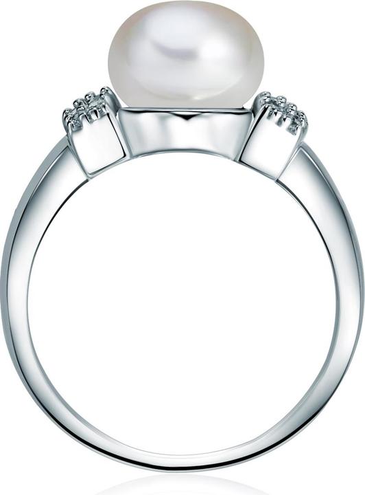 Produktbild Valero Pearls Damen Sterling Silber Zirkonia Süsswasser-Zuchtperle silber - 3858 (56, 925 Silber)