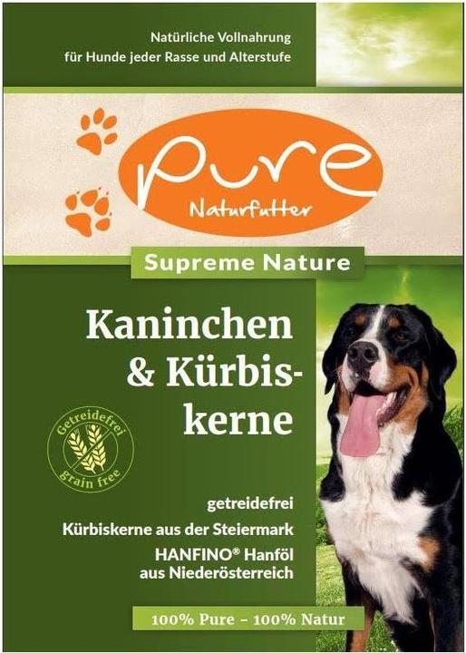 Actual product image Pure Naturfutter PURE Rabbit & Pumpkin Seeds - single Protein & grain free (Adult, Junior, Senior, 1 pcs., 12000 g)