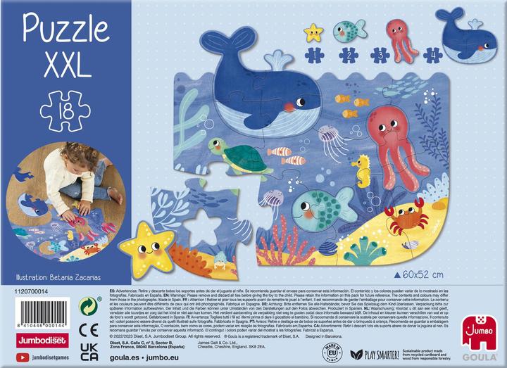 Produktbild Goula Puzzle XXL 13 Stücke Ozean (18 Teile)