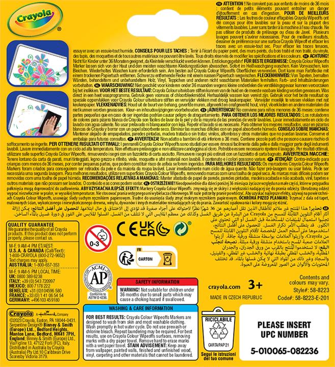 Actual product image Crayola Color WipeOff Whiteboard Marker (Multinational, 8 x)
