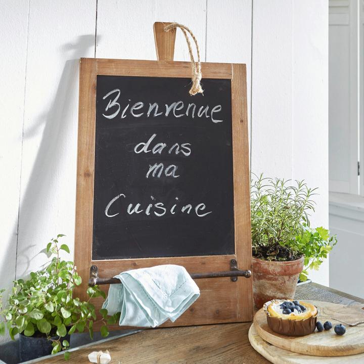 Image du produit Loberon Tableau d'affichage Estadillas marron/noir (35 x 7 x 58 cm)