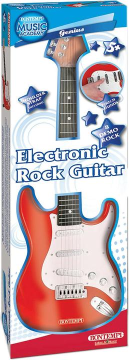 Produktbild Bontempi E-Gitarre Rot mit Gitarrengurt