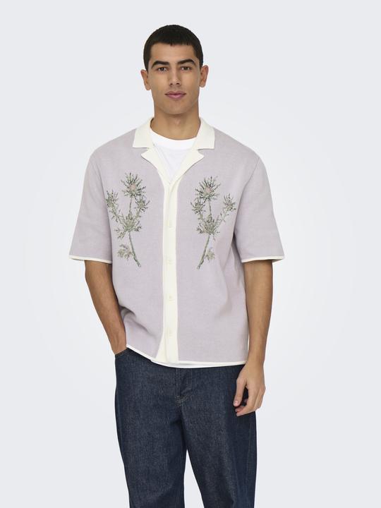 Actual product image Only & Sons ONSRUN Gestricktes Polo-Hemd Strickpullover (L)