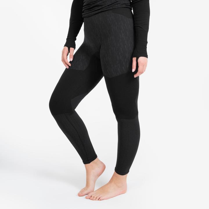 Actual product image Kipsta Women's/men's football functional tights - Keepdry black (XS)