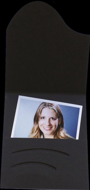 Produktbild Daiber 1x100 Passbildmappen Wave Leinenkarton (7 x 10 cm, 100 x)