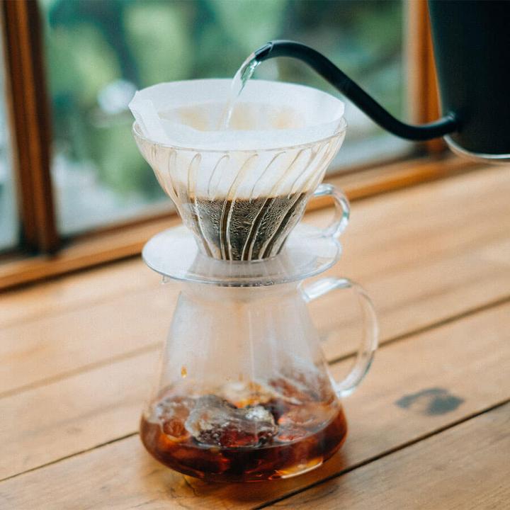 Immagine prodotto Hario Kit per la preparazione della birra in vetro V60 - Set Birraio in vetro + Server + Filtro (0.60 l)