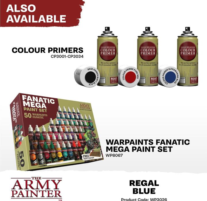 Actual product image The Army Painter Colour Warpaints Fanatic: Regal Blue 18 ml