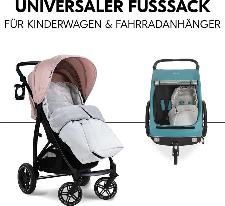 Actual product image Hauck Pushchair Footmuff Winter Grey