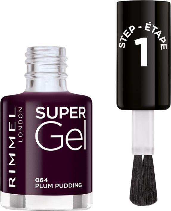 Image du produit Rimmel London Super Gel 064 Plum Pudding 12ml (064, Vernis couleur)