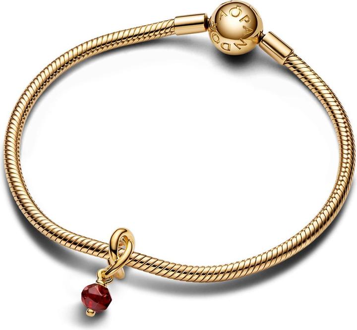 Actual product image Pandora Moments birthstone January (Sterling silver, Metal gold-plated in 14K)