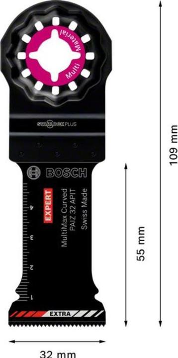 Produktbild Bosch Professional Zubehör EXPERT MultiMax PAIZ 32 APIT Blatt für Multifunktionswerkzeuge, 32 mm, 10 Stück
