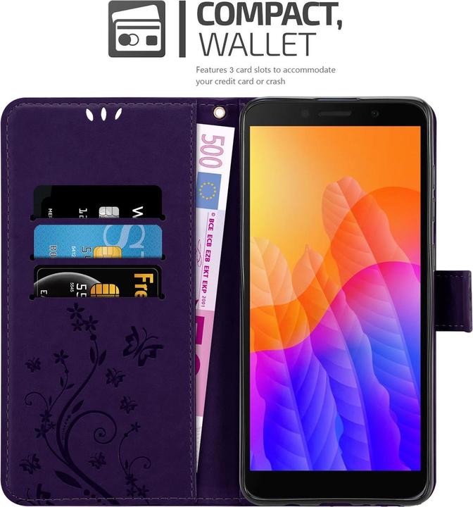 Produktbild Cadorabo Flower Book Cover (Huawei Y5p)