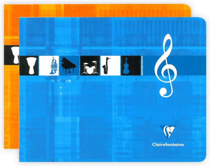 Produktbild Clairefontaine Notenheft (17 x 22 cm, Liniert, Harter Einband)