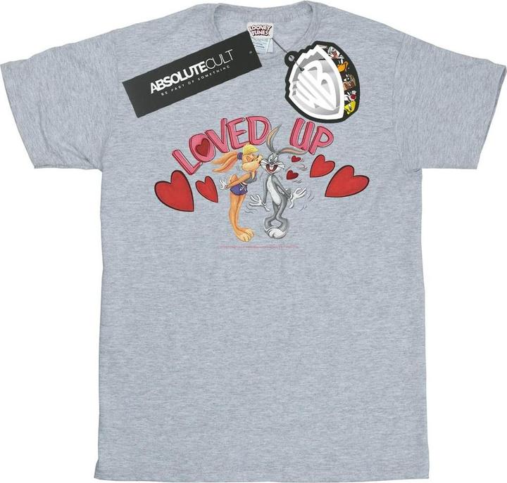 Actual product image Looney Tunes Mens Bugs Bunny And Lola Valentine's Day Loved Up T-Shirt (M)