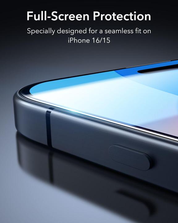 Produktbild ESR Armorite Displayschutz (1 Stück, Apple iPhone 16 Plus)
