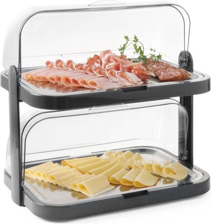 Image du produit Hendi Présentoir réfrigéré Roll-Top double. 440x320x(H)440 mm