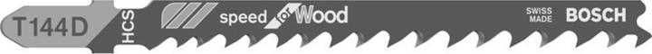 Actual product image Bosch Professional Zubehör Jigsaw blade T 144 D Speed for Wood, pack of 5