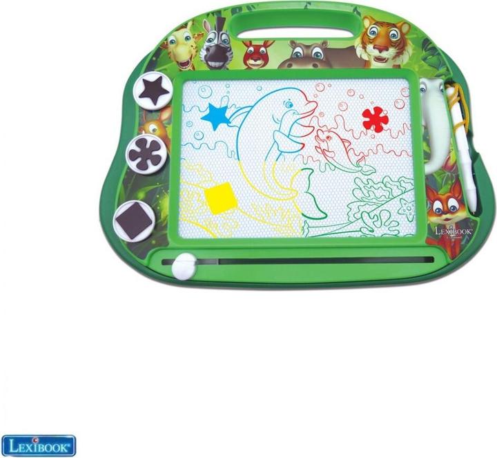 Image du produit Lexibook Famille d'animaux Tableau à dessin magnétique multicolore avec accessoires format A5