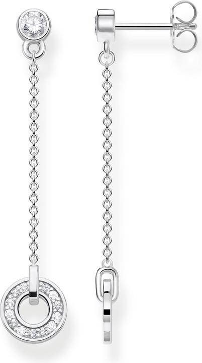 Produktbild Thomas Sabo Ohrring Kreis mit weissen Steinen silber (925er Silber)