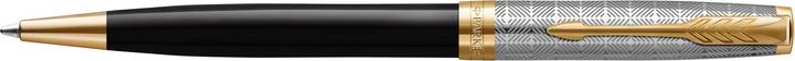 Produktbild Parker Kugelschreiber Sonnet Prem. Metal & G.C. sw M (Schwarz, Silber, Gold, 1 x)