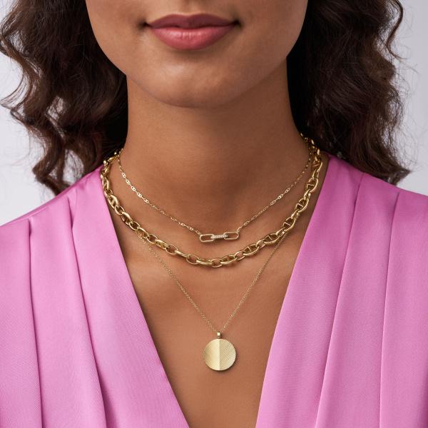 Actual product image Fossil Heritage Necklace (Stainless steel, 38 - 42 cm)