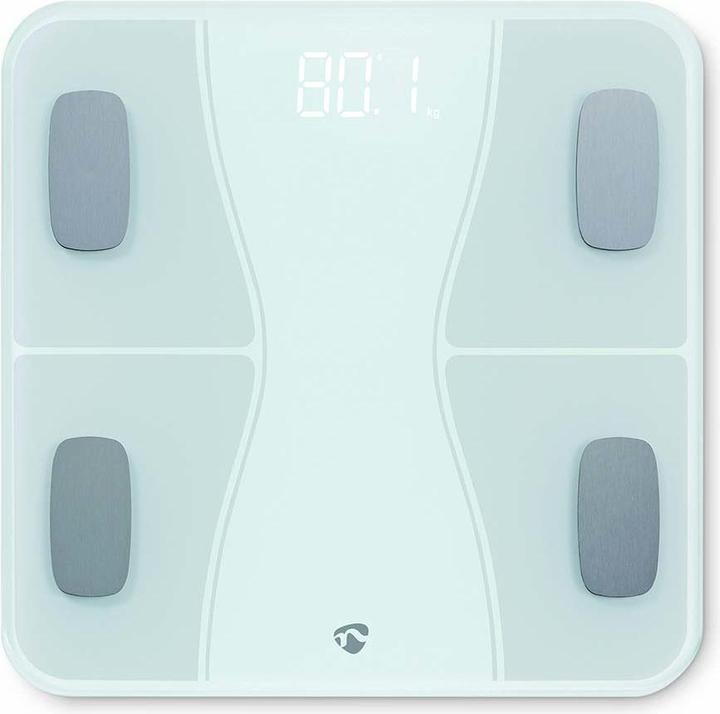 Actual product image Nedis WIFI SmartLife Personal Scale Bluetooth® | BMI / BMR / Fat / Bones / Weight / Muscles / What (180 kg)
