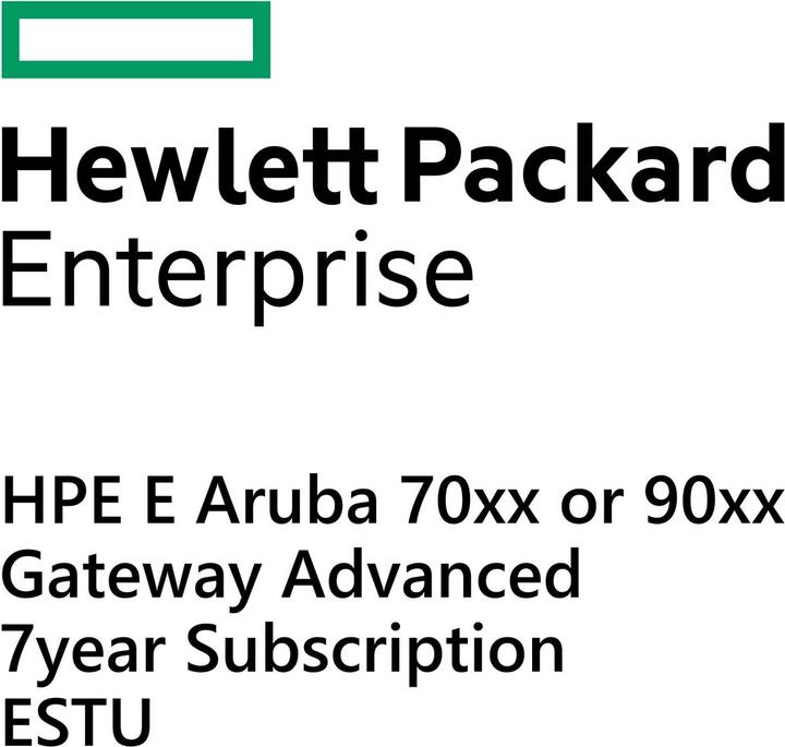 Produktbild HPE E Aruba 70xx or 90xx Gateway Advanced 7yr Subscription E-STU (1 Geräte)