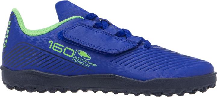 Kipsta Kinder Fussball Nockenschuhe mit Klettverschluss - 160 Easy Turf blau