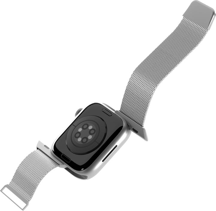 Actual product image Puro Milanese Mesh Strap For Apple Watch 42-44-45-49mm (42 mm, 44 mm, 45 mm, 49 mm, Stainless steel, Apple Watch Series 1, Apple Watch Series 2, Apple Watch Series 3, Apple Watch Series 4, Apple Watch Series 5, Apple Watch Ultra, Apple Watch Ultra 2, Apple Watch Series 6, Apple Watch Series 7, Apple Watch Series 8, Apple Watch Series 9, Apple Watch SE)