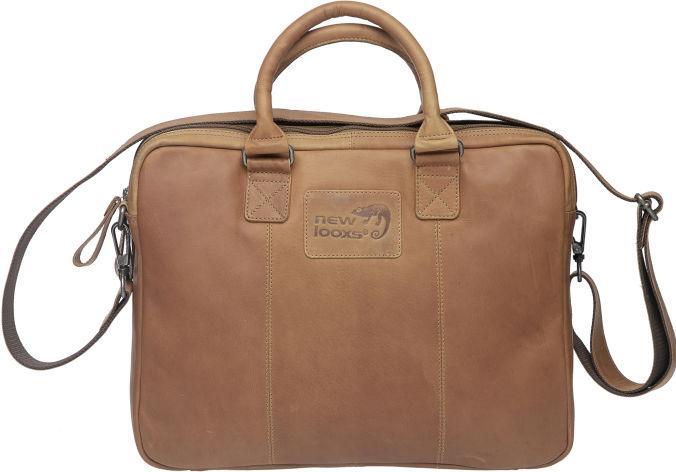 Image du produit New Looxs SACOCHE DE VÉLO SANTOS CUIR COGNAG 13.5L CUIR 40X31X11CM (13.50 l)