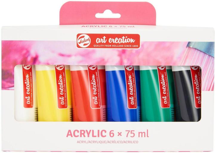 Produktbild Talens Acrylfarbe 6er-Set (Mehrfarbig, 75 ml)