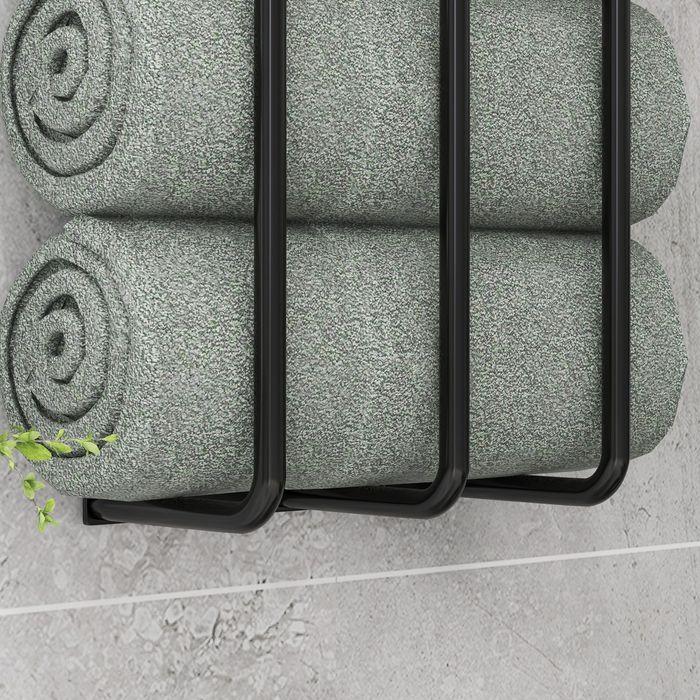 Actual product image Swisshandel24 Handtuchhalter zur Wandmontage ideal für 6 grosse Handtücher