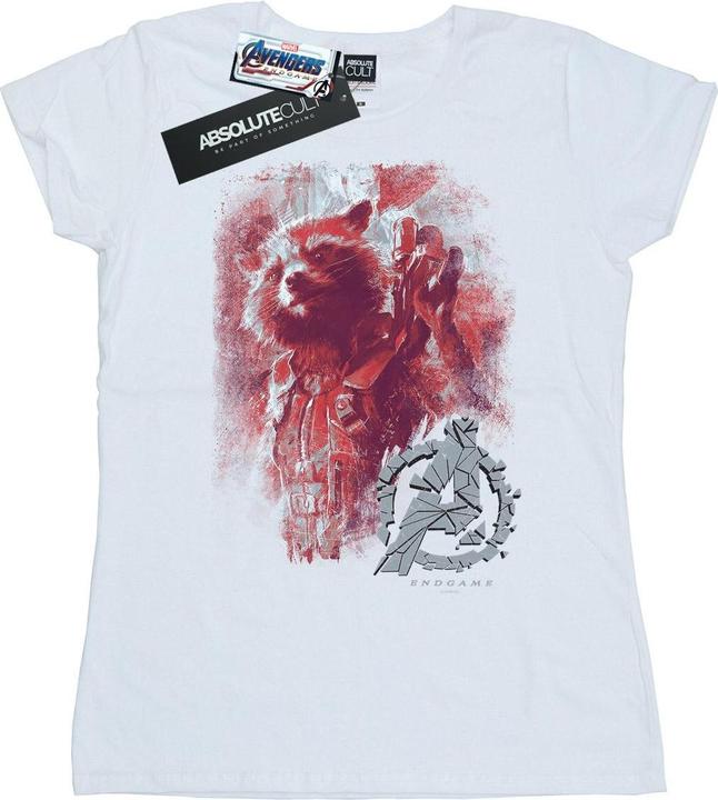 Avengers Endgame Rocket TShirt aus gebürsteter Baumwolle
