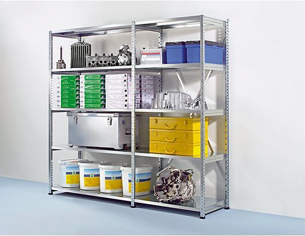 Produktbild Scholz Industrie- und Lagersteckregal, Höhe 2280 mm, 6 Böden