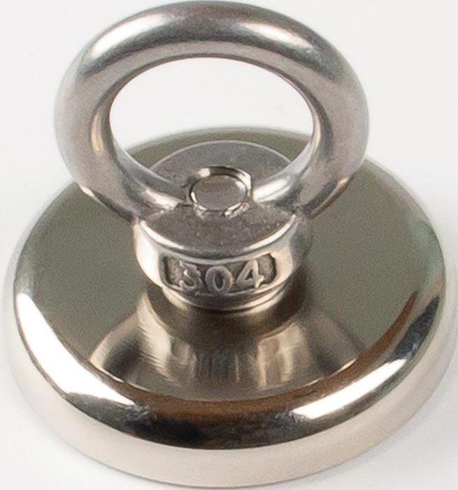 Image du produit Eichner Aimant néodyme Ø 40 mm galvanisé, avec oeillet Ø 17 mm (5 x)