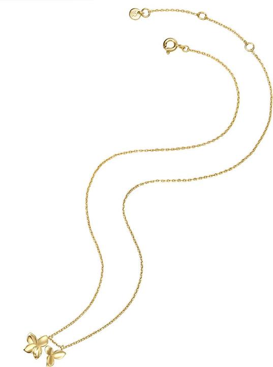 Produktbild Glanzstücke München Damen Blüte Sterling Silber gelbgold 40,0 cm Basiskette + 5,0 cm Verlängerung - 24018 (Sterling Silber, 40 - 45 cm)
