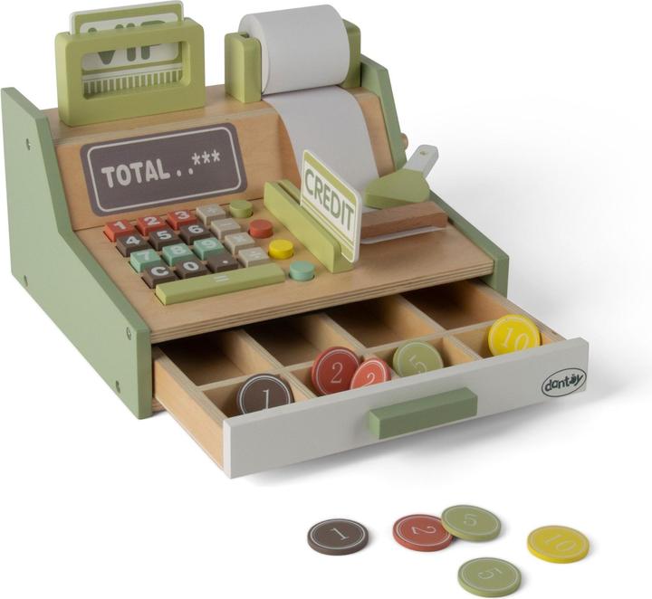 dantoy Set di registratori di cassa in legno (4770)
