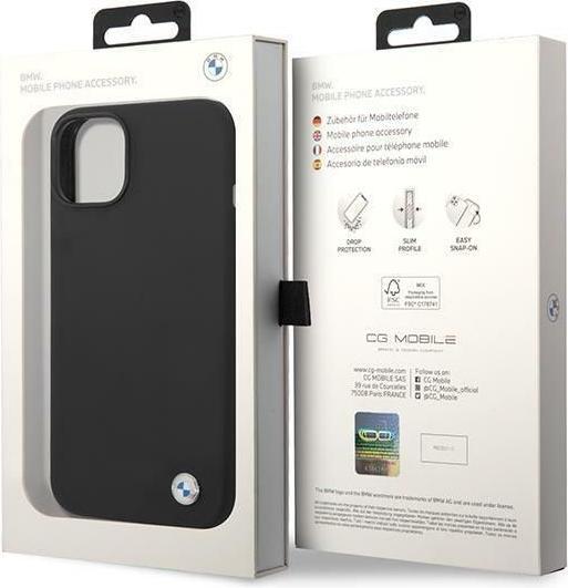 Immagine prodotto BMW Custodia in silicone per Apple iPhone 14 - nero (Apple iPhone 14)