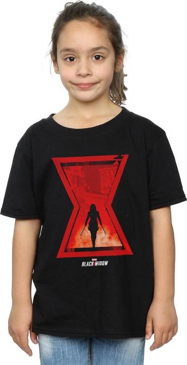 Image du produit - T-shirt BLACK WIDOW MOVIE ICON SILHOUETTE - Fille (140, 146)