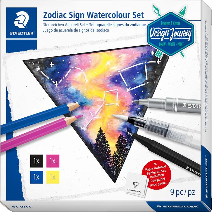 Image du produit Staedtler Design Journey" Set d'aquarelles de signes du zodiaque (Multi)