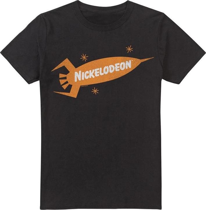 Actual product image Nickelodeon Mens Retro Rocket Logo T-Shirt (L)