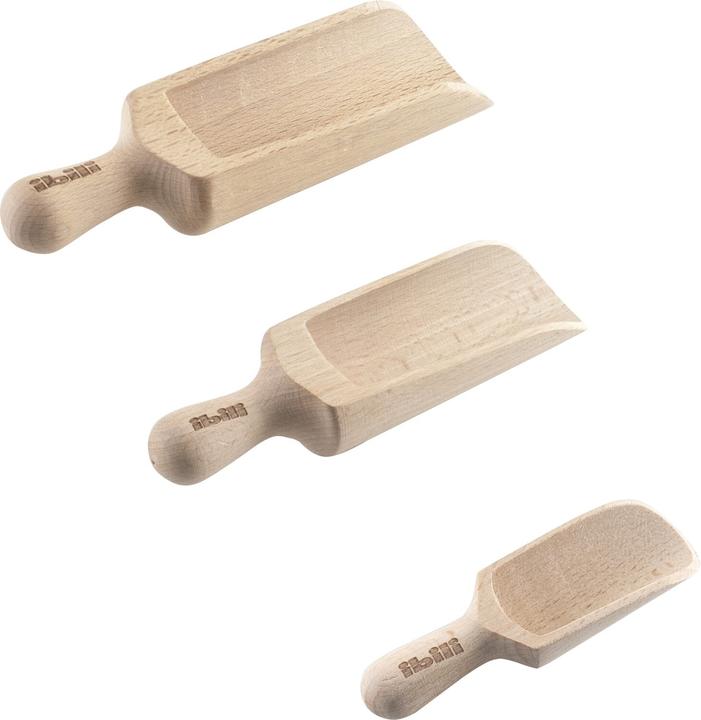 Ibili Holzschaufel 10 cm Ideal für Mehl, Zucker oder Salz.