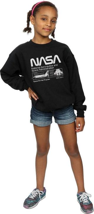 Produktbild Nasa Classic Space Shuttle Sweatshirt Mädchen (152, 158)
