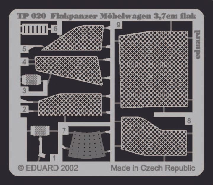 Actual product image Eduard Flak tank furniture van 3.7 cm Flak