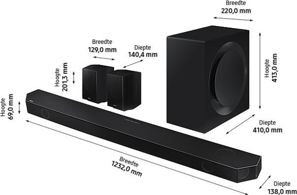 Produktbild Samsung HW-Q990B/XN (656 W, 11.1.4 Kanal)