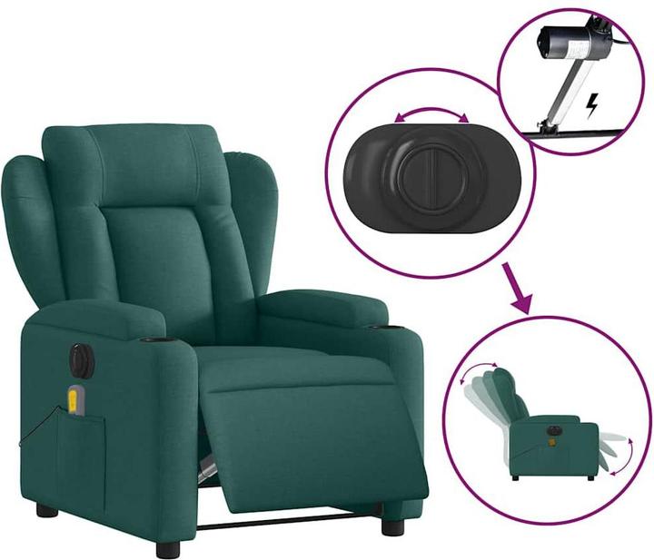 Produktbild VidaXL Massagesessel Elektrisch Stoff