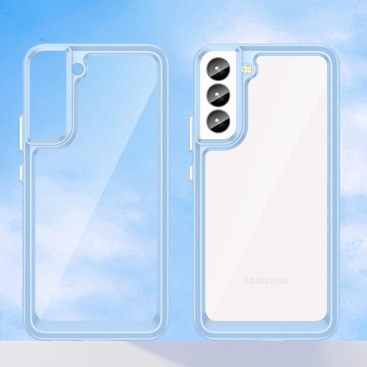 Productafbeelding Hurtel Outer Space hoesje voor Samsung Galaxy S23 met flexibel frame blauw (Samsung Galaxy S23)