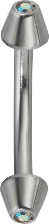 Bijouteria Augenbrauenpiercing (Chirurgenstahl 316L, Kristall)