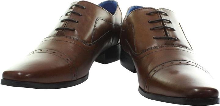Produktbild Roamers 4 Ösen Punch Cap Leder Oxford Schuhe (46)